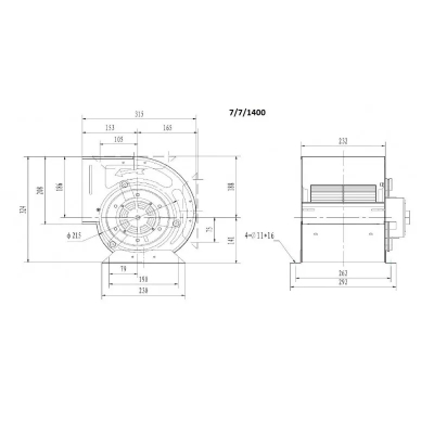 VENTILATEUR 7/7/1400